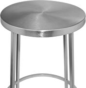 Silver elegant stylish bar stool by Meridian additional picture 3