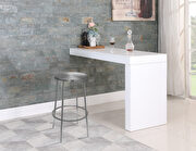Silver elegant stylish bar stool by Meridian additional picture 5