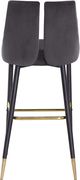 Velvet fabric contemporary chair w/ gold tip legs by Meridian additional picture 3