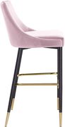 Velvet fabric contemporary chair w/ gold tip legs by Meridian additional picture 4