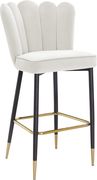 Cream velvet / gold metal legs bar stool by Meridian additional picture 5
