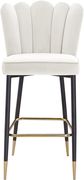 Cream velvet / gold metal legs bar stool by Meridian additional picture 7