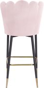 Pink velvet / gold metal legs bar stool by Meridian additional picture 6