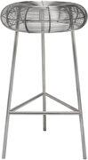 Silver wire style contemporary bar stool by Meridian additional picture 2