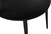 Contemporary dining chair pair in black velvet by Meridian additional picture 7