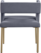 Gray velvet fashionable dining chair by Meridian additional picture 3