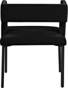 Black velvet fashionable dining chair by Meridian additional picture 4