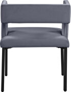 Gray velvet fashionable dining chair by Meridian additional picture 3