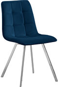 Velvet contemporary dining chair pair by Meridian additional picture 4