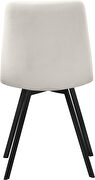 Velvet contemporary dining chair pair by Meridian additional picture 4