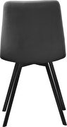 Velvet contemporary dining chair pair by Meridian additional picture 3