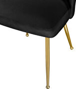 Brushed gold / black velvet dining chair by Meridian additional picture 9