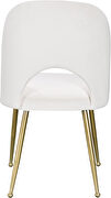 Brushed gold / cream velvet dining chair by Meridian additional picture 6