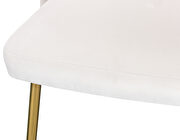 Brushed gold / cream velvet dining chair by Meridian additional picture 8