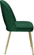 Brushed gold / green velvet dining chair by Meridian additional picture 7