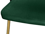 Brushed gold / green velvet dining chair by Meridian additional picture 8