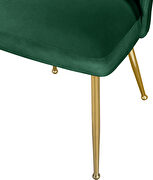 Brushed gold / green velvet dining chair by Meridian additional picture 9