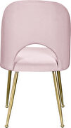 Brushed gold / pink velvet dining chair by Meridian additional picture 3