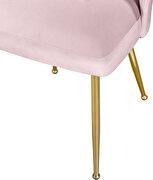 Brushed gold / pink velvet dining chair by Meridian additional picture 8
