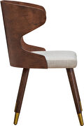 Mid-century style walnut dining chair by Meridian additional picture 3