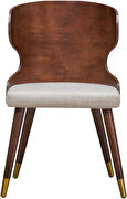 Mid-century style walnut dining chair by Meridian additional picture 5