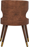 Mid-century style walnut dining chair by Meridian additional picture 4