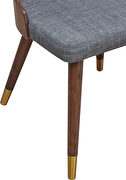 Mid-century style walnut dining chair by Meridian additional picture 7