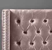 Modern diamond shape tufted headboard bed by Meridian additional picture 5