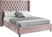 Modern diamond shape tufted headboard full bed additional photo 2 of 6
