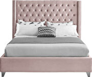 Modern diamond shape tufted headboard full bed additional photo 4 of 6