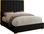 Gold frame/legs / black velvet king bed additional photo 2 of 1
