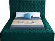 Green velvet tufted queen bed w/ storage by Meridian additional picture 4