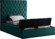 Green velvet tufted twin bed w/ storage by Meridian additional picture 4