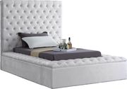 White velvet tufted twin bed w/ storage by Meridian additional picture 2
