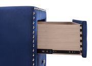 Tufted blue velvet modern chest by Meridian additional picture 2