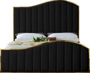 Curved golden frame / black velvet bed by Meridian additional picture 2