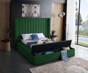 Channel tufting / storage green velvet full bed by Meridian additional picture 3