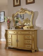 Rich gold royal style traditional bedroom by Meridian additional picture 5