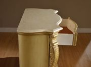 Rich gold royal style traditional nightstand by Meridian additional picture 2