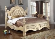Antique white traditional style king bed by Meridian additional picture 2