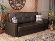 Brown leatherette sofa w/ storage & bed option by Empire Furniture USA additional picture 7