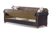 Traditional lt/dark brown sofa w/ storage by Empire Furniture USA additional picture 4