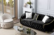 Elegant curved tufted living room sofa by Empire Furniture USA additional picture 2