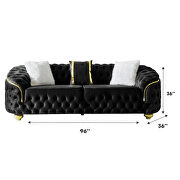 Elegant curved tufted living room sofa by Empire Furniture USA additional picture 5