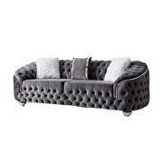 Elegant curved tufted living room sofa by Empire Furniture USA additional picture 3