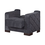 Stylish gray fabric pattern storage sofa / sofa bed by Empire Furniture USA additional picture 8
