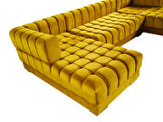 3pcs mustard velvet low-profile contemporary sectional sofa by Empire Furniture USA additional picture 8
