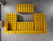 3pcs mustard velvet low-profile contemporary sectional sofa by Empire Furniture USA additional picture 10