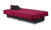 Burgundy / black fabric casual sleeper sofa by Empire Furniture USA additional picture 5