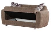 Beige microfiber storage sofa / sofa bed by Empire Furniture USA additional picture 2